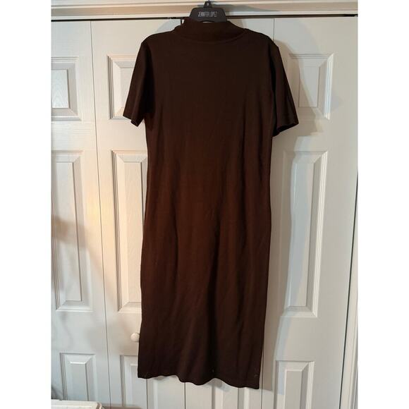 Y2K Dorby 2 piece dress and sweater jacket set brown Women's Size Large - Picture 8 of 8